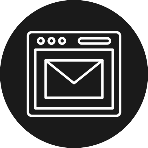 Email Generic black fill icon