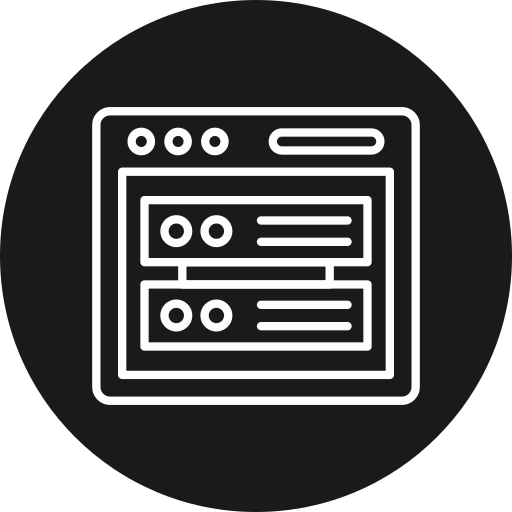 baza danych Generic black fill ikona