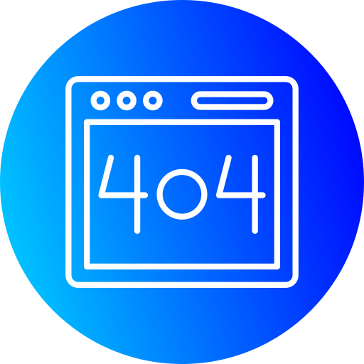 error 404 Generic gradient fill icono