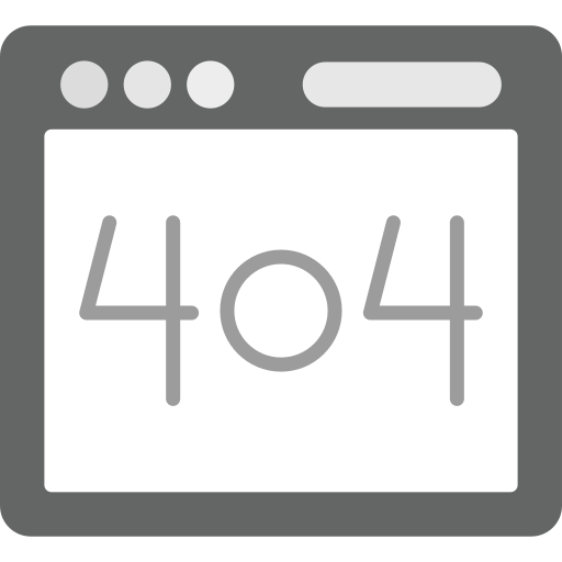 Error 404 Generic color fill icon