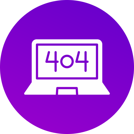 오류 404 Generic gradient fill icon