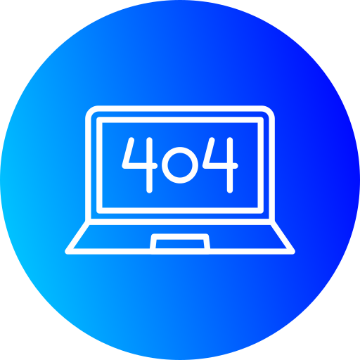 errore 404 Generic gradient fill icona