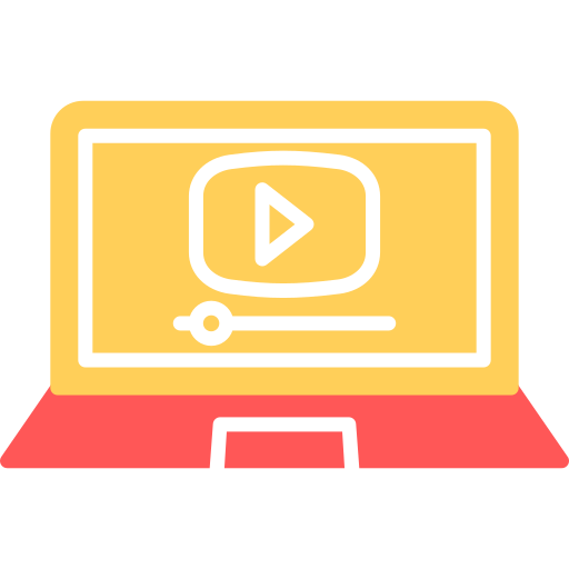 Video player Generic color fill icon