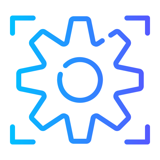 instellingen Generic gradient outline icoon