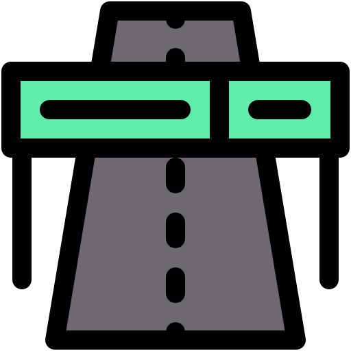 señal de carretera Generic color lineal-color icono
