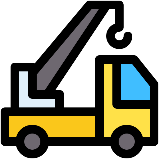 camión grúa Generic color lineal-color icono