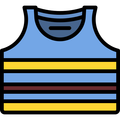 탱크탑 Generic color lineal-color icon