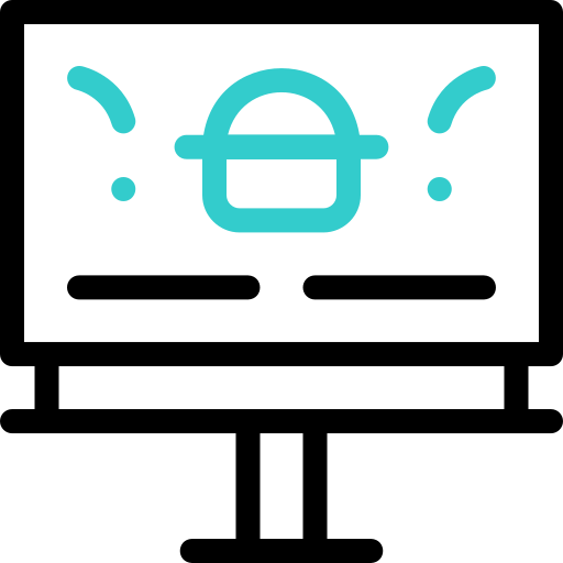 Рекламный щит Basic Accent Outline иконка