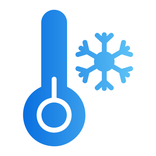 niedrige temperatur Generic gradient fill icon