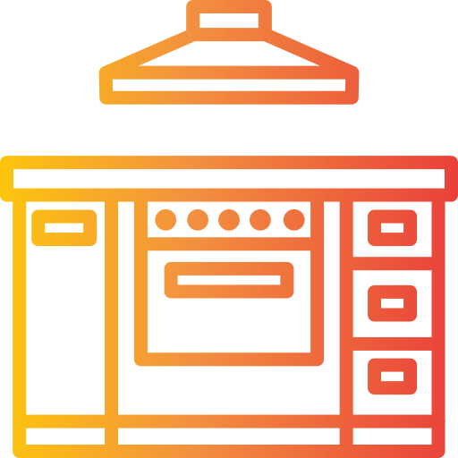 set da cucina Generic gradient outline icona