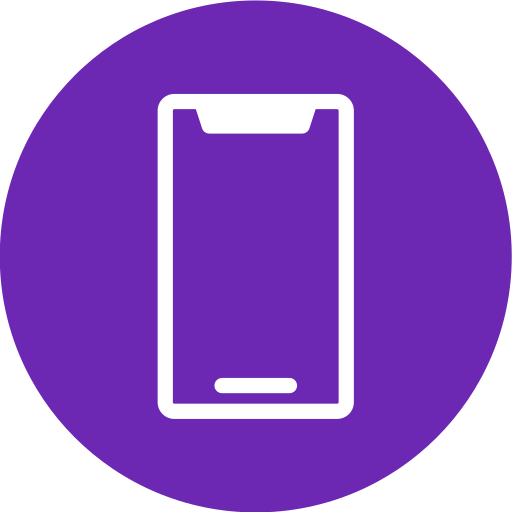 スマートフォン Generic color fill icon