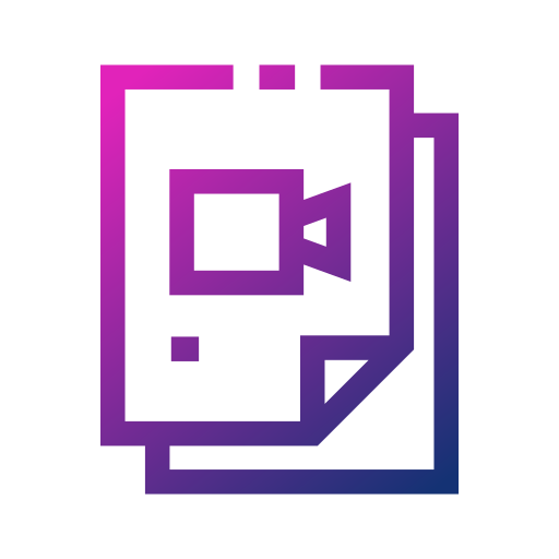 동영상 Generic gradient outline icon