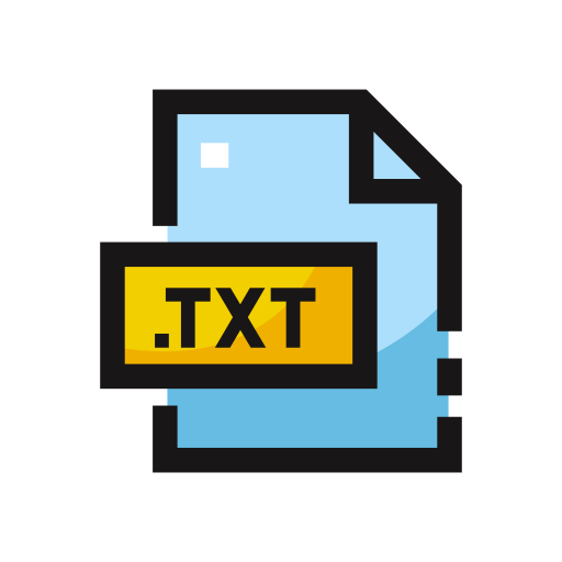 txt Generic color lineal-color icon