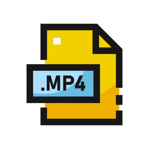 mp4 Generic color lineal-color icono