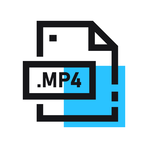 mp4 Generic color lineal-color ikona