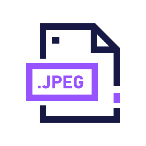 jpeg Generic color outline icona