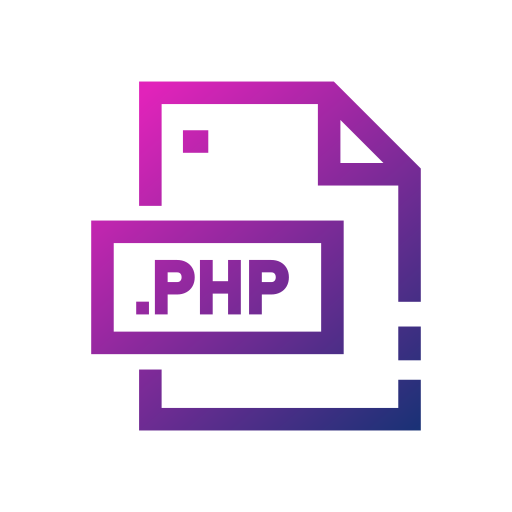 php Generic gradient outline icono