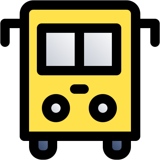 School bus Generic gradient lineal-color icon