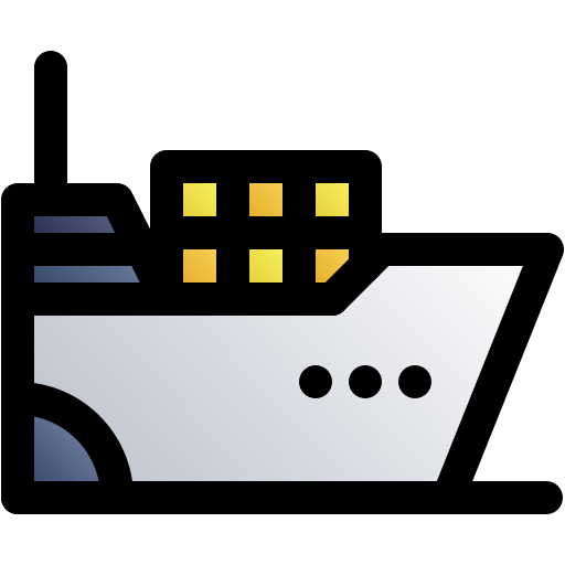 statek Generic gradient lineal-color ikona