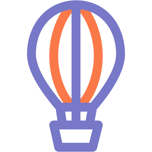 balon na gorące powietrze Generic color outline ikona
