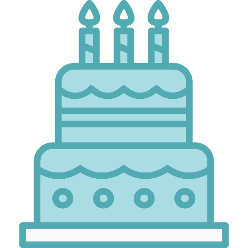 Торт на день рождения Generic color lineal-color иконка