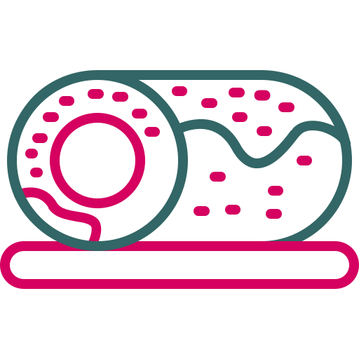 Roll cake Generic color outline icon