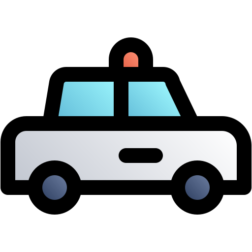 auto della polizia Generic gradient lineal-color icona