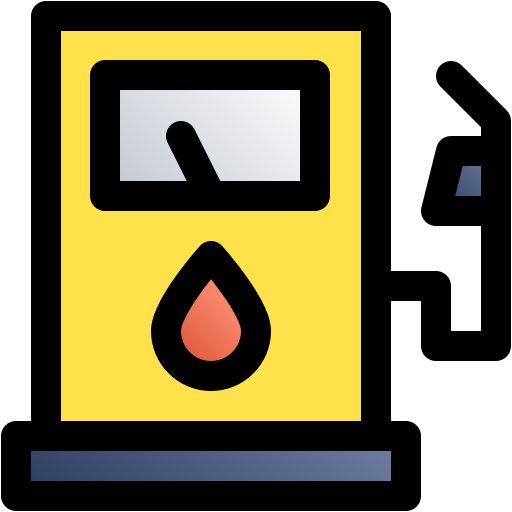 bomba de gasolina Generic gradient lineal-color icono