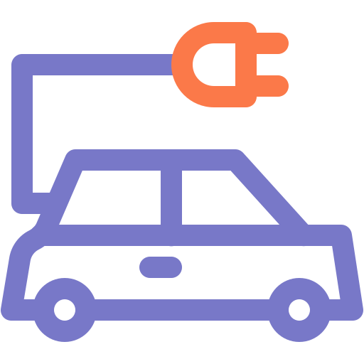 Electric car Generic color outline icon
