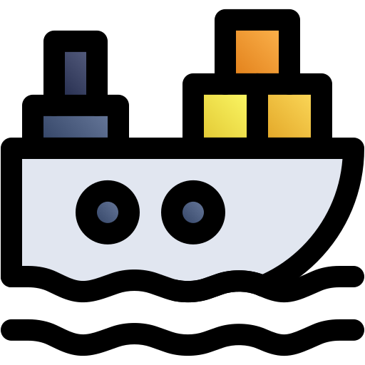 貨物船 Generic gradient lineal-color icon