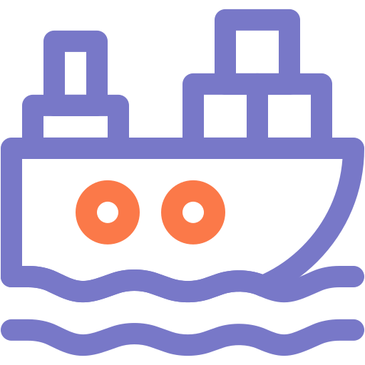 statek towarowy Generic color outline ikona