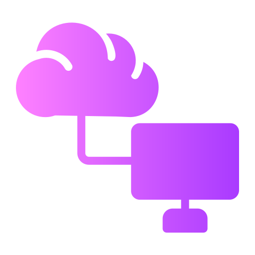 Cloud network Generic gradient fill icon
