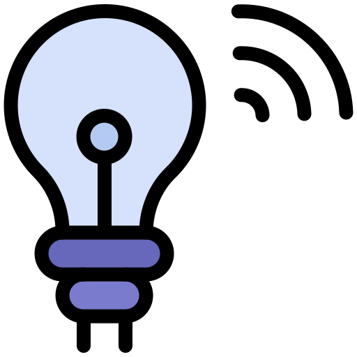 Smart bulb Generic color lineal-color icon