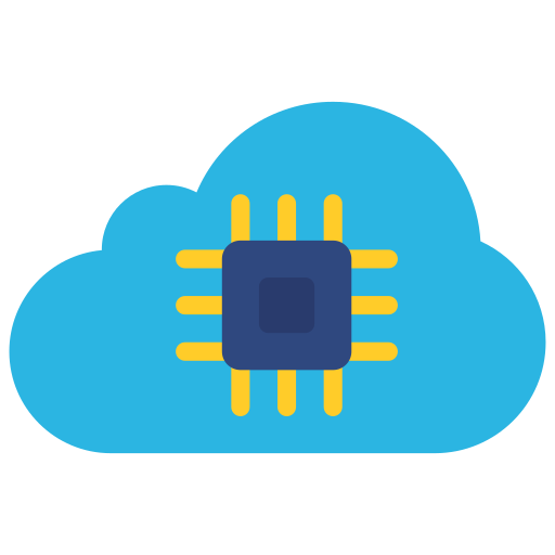 cloud-verarbeitung Juicy Fish Flat icon