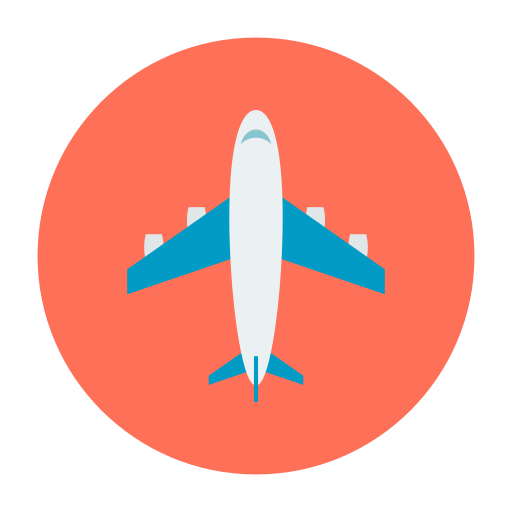 Airplane Dinosoft Circular icon