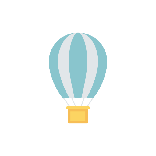 heißluftballon Dinosoft Flat icon