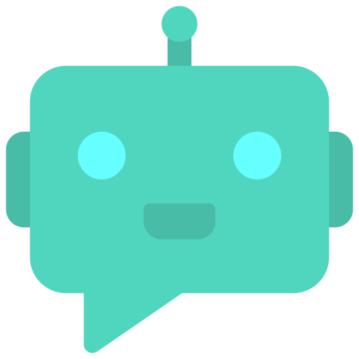 Chatbot Juicy Fish Flat icon