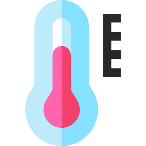 temperatuursensor Basic Straight Flat icoon