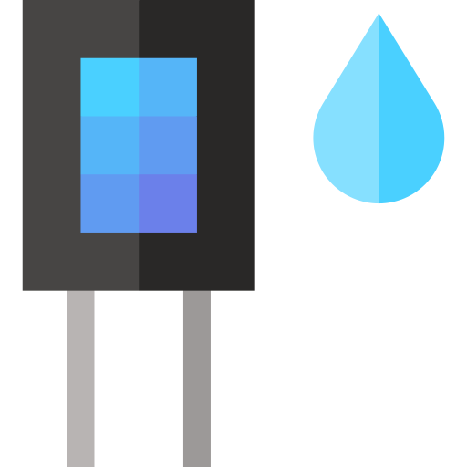 feuchtigkeitssensor Basic Straight Flat icon