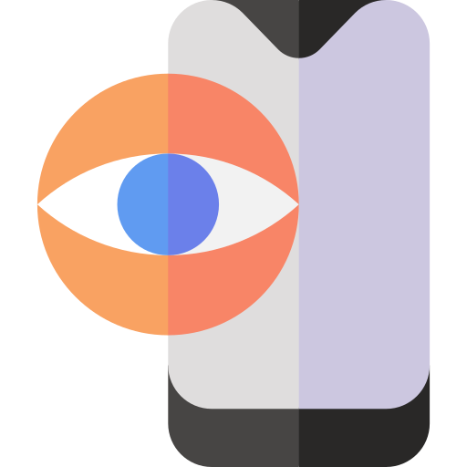escáner ocular Basic Straight Flat icono