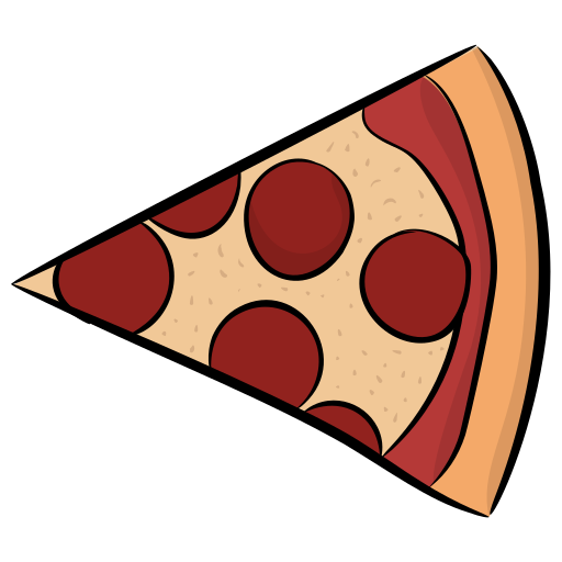 pizza Generic Hand Drawn Color Ícone