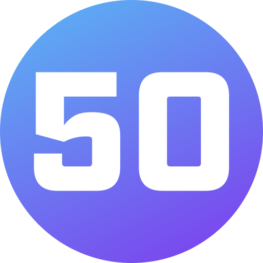 50 Generic gradient fill icoon