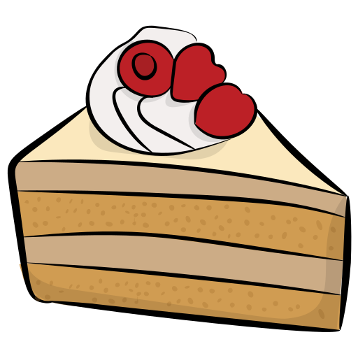 Cake slice Generic Hand Drawn Color icon