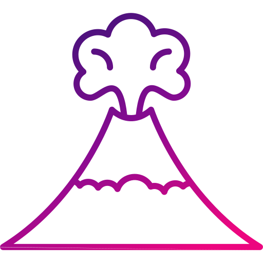 Volcano Generic gradient outline icon