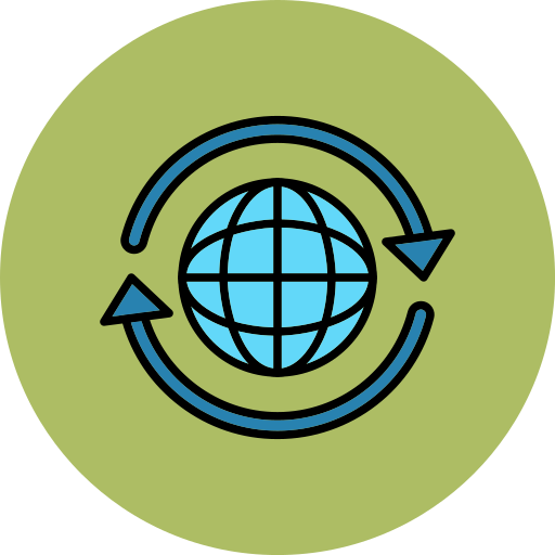Worldwide Generic color lineal-color icon