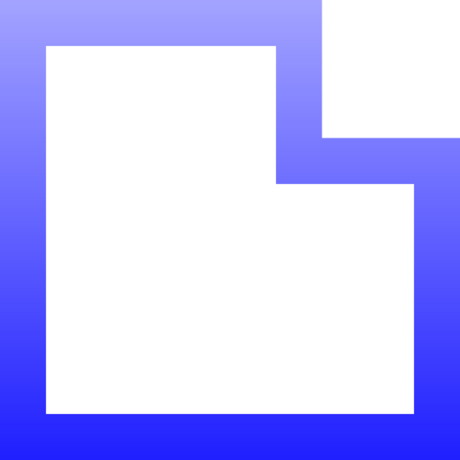 모서리 Generic gradient outline icon