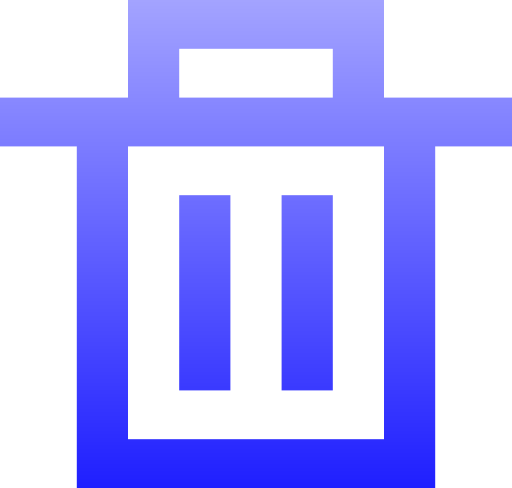 삭제 Generic gradient outline icon