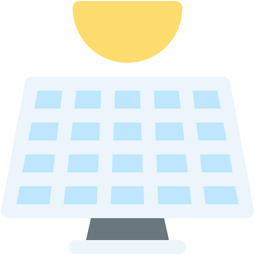 Solar panel Generic color fill icon