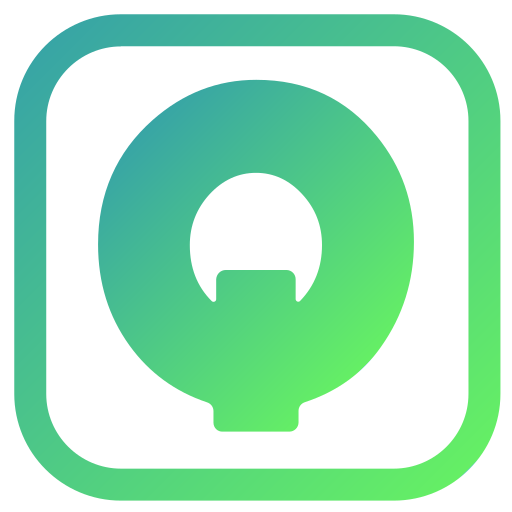 q Generic gradient fill icon