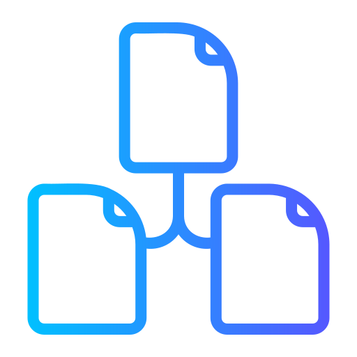 File system Generic gradient outline icon